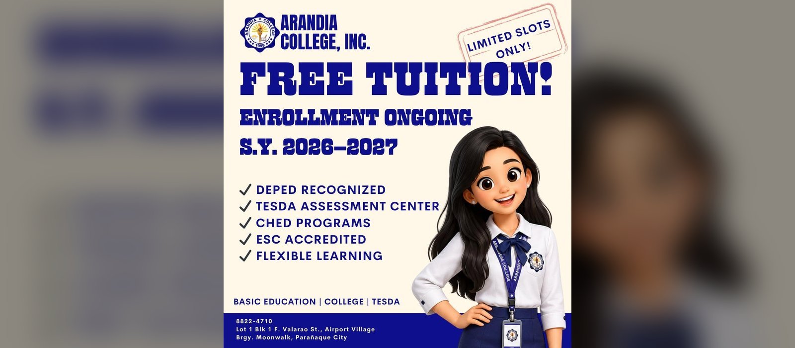 Free Tuition — SY 2026-2027